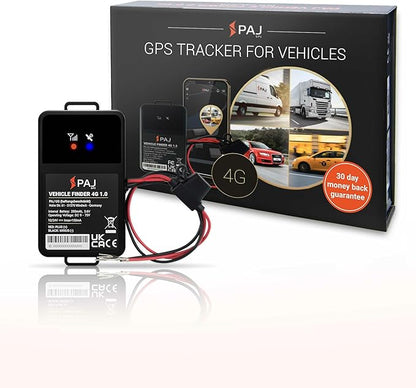 PAJ GPS Vehicle Finder 4G, 1.0 - Cellular Connected, Real Time Tracking GPS Tracker for Cars, Motorcycles, Trucks & More - Versatile & Secure Fleet Management