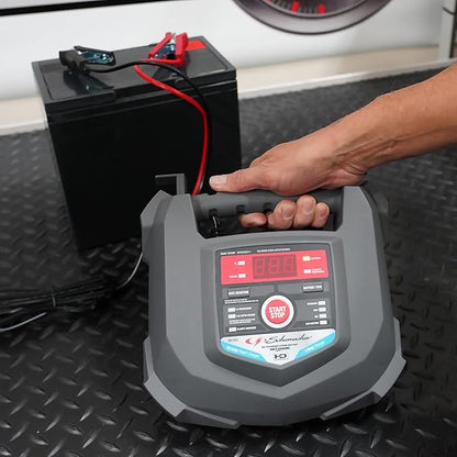 Schumacher Electric Car Battery Charger and Maintainer SC1280 4-in-1, 15 Amp, Fully Automatic for 6v and12v Automobile Batteries - Ideal for Motorcycles, Cars, Trucks, SUVs, Marine Batteries, and More