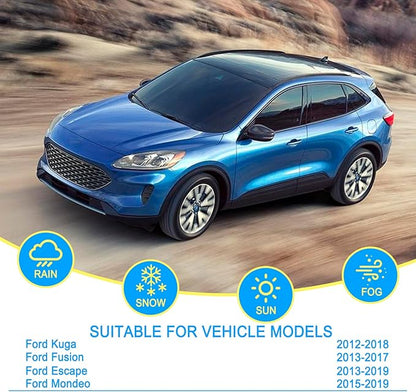 CJPPPZIW® Windshield Wipers-28 Inch+28 Inch+11 Inch Replacement for 2013-2019 Ford Escape/2012-2018 Kuga/2013-2017 Fusion Wiper Blades for My Car,Quality Front and Rear Wiper Blades(Pack of 3)