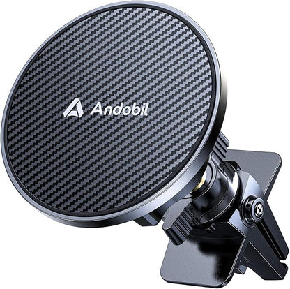 andobil Magnetic Phone Holder for Car Vent Suitable for iPhone 16/15/14 Grey