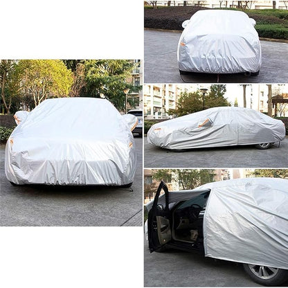 Kayme 6 Layers Car Cover Custom Fit for Lexus ES ES300 ES330 ES350 ES300h (2001-2025) Waterproof All Weather for Automobiles, Outdoor Full Cover Rain Sun UV Protection.Silver