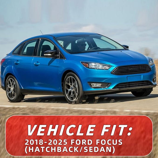 4pcs in Channel Rain Guards Fit for Ford Focus Hatchback & Sedan 2018 2019 2020 2021 2022 2023 2024 2025, Durable Window Visors, Side Wind Deflectors Vent Shades Shield, Exterior Car Accessories