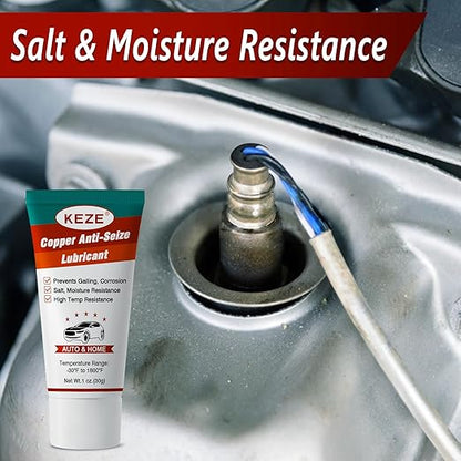 Keze High Temp Copper Anti Seize Compound for Car Spark Plug Bolts Thread Lubricant Grease 1 oz-4 Pack