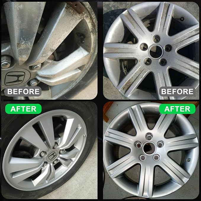 NADAMOO Aluminum Wheel Spray Paint, Semi-gloss Aerosol Car Rim Paint for Recolor and Protection of Metal Surface, Silvery, 2 Cans, 13 Oz Per Can