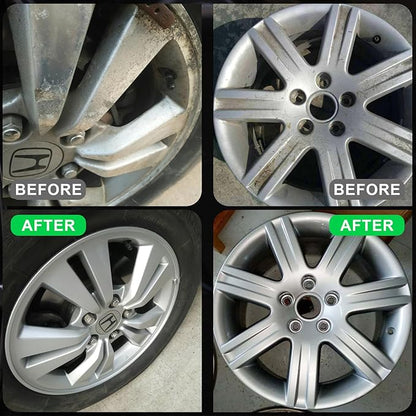 NADAMOO Aluminum Wheel Spray Paint, Semi-gloss Aerosol Car Rim Paint for Recolor and Protection of Metal Surface, Silvery, 2 Cans, 13 Oz Per Can