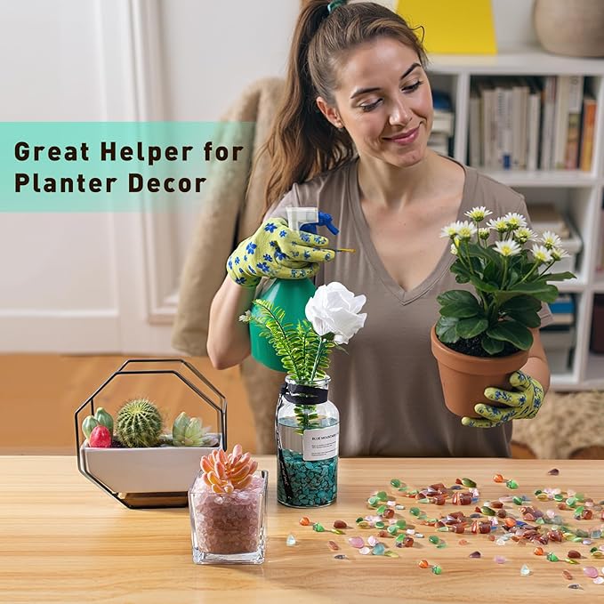 0.88 Lb Black Obsidian Natural Tumbled Healing Crystal Chips Bulk, Aquarium Gravel Rocks Stones Pebbles Fish Tank Marbles for Aquarium, Vase Fillers, Succulent Plants Decor