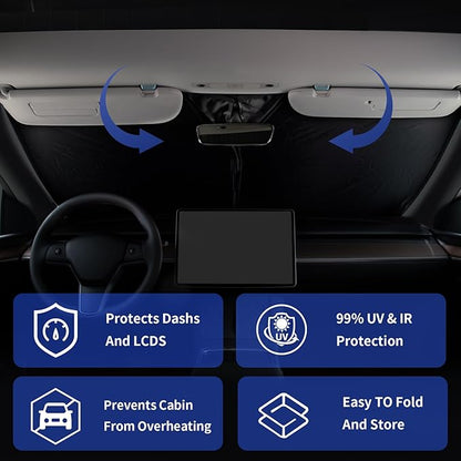 Sun Shade Windshield Sunshade for 2019 2020 2021 2022 2023 2024 Mercedes Benz SLC E-Class E200 E260 E300 E350 Coupe Sun Visor,Front Window Shield Cover Protector 240T Reflective Car Accessories