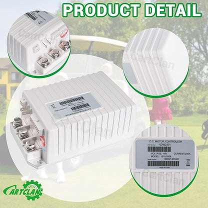 48V 250A Club Car DC Motor Controller, Golf Cart DC Motor Controller Speed Controller Suitable for Club Car Precedent/DS Golf Carts