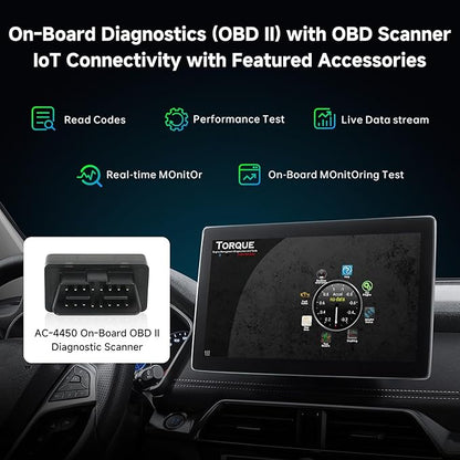 Wireless CarPlay Adapter Ai Box with OBD2 Scanner, Car Video Streaming Wireless Plug & Play Carplay Adapter for iPhone & Android Auto with ChatGPT, Supports YouTube, Netfilx 256GB Max, HDMI