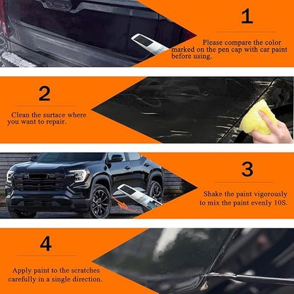 Summit White(GAZ/WA8624) Touch Up Paint for GMC, Car Paint Pen Scratch Repair Two-In-One Touch Up Paint, Premium Car Scratch Remover for Deep Scratches