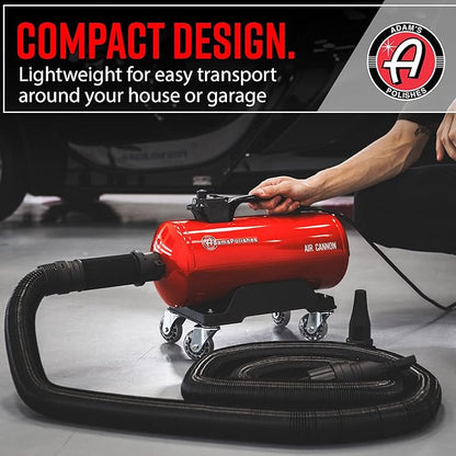 Adam's Polishes Air Cannon Car Dryer Blower - Powerful Detailing Wash | Filtered Dryers, Blowers & Blades Safer Than Microfiber Towel Cloth