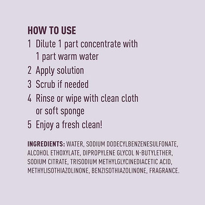 Amazon Brand – Presto! Multi-Surface Cleaner Concentrate, 2X Concentrated Formula, Lavender Scent, 32 fl oz (Pack of 2)