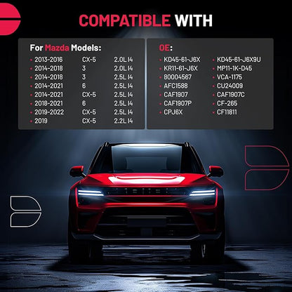 BDFHYK 1PC CF11811 Cabin Air Filter with Activated Carbon Compatible with Mazda 3 2014-2018, 6 2014-2021, CX-5 2013-2022