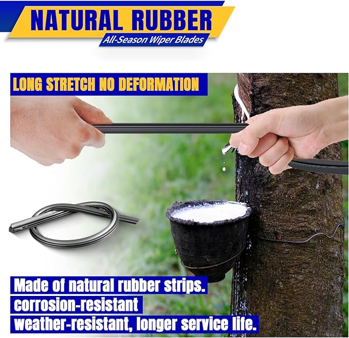 3 wipers Replacement for 2012-2018 Ford Focus, Windshield Wiper Blades Original Equipment Replacement - 28"/28"/12" (Set of 3) Pinch Tap