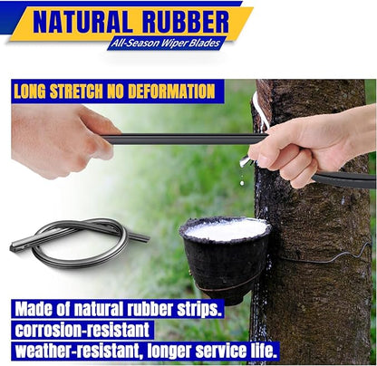 3 wipers Replacement for 2019-2023 2024 Subaru Forester, Windshield Wiper Blades Original Equipment Replacement - 26"/17"/14" (Set of 3)