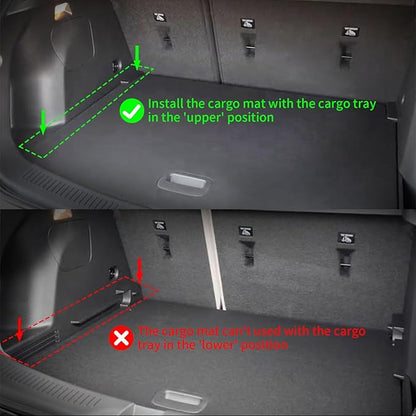 ANBINGO® Floor Mats for Chevrolet Chevy Trailblazer FWD 2026 2025 2024 2023 2022 2021 & Cargo Liner for Trailblazer FWD (Cargo Tray in Upper Deck Position) Set - Black