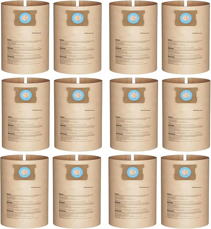 12 Pack DXVA19-4101 Dust Bag Compatible with DEWALT 6-10 Gallon DXV06P DXV09P DXV09PA DXV10P DXV10PL DXV10S DXV10SA DXV10SB Wet/Dry Vacuum Cleaners
