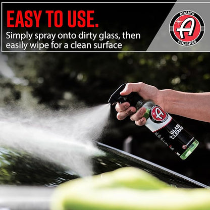 Adam's Polishes Glass Cleaner (Gallon) - Car Window Cleaner | Car Wash All-Natural Streak Free Formula For Car Cleaning | Safe On Tinted & Non-Tinted Glass | Won’t Strip Car Wax or Paint Protection