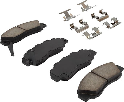 Premium Ceramic Front Brake Pads (1001-0503C) Compatible with 1991-2002 Acura/Honda/Isuzu (Accord/CL/CR-V/Integra/Legend/Oasis/Odyssey/Prelude/RL/TL/Vigor)