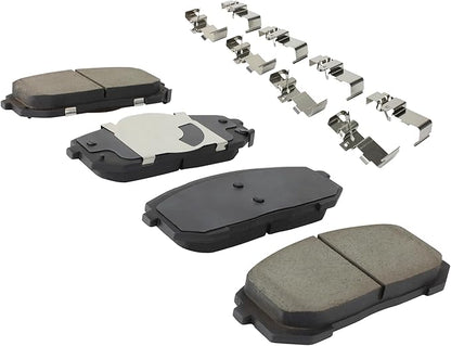 Premium Ceramic Front Brake Pads (1001-2302C) Compatible with Hyundai Elantra 2021-2021, Hyundai Sonata 2020-2024, Kia K5 2021-2023, Kia Niro EV 2023-2024