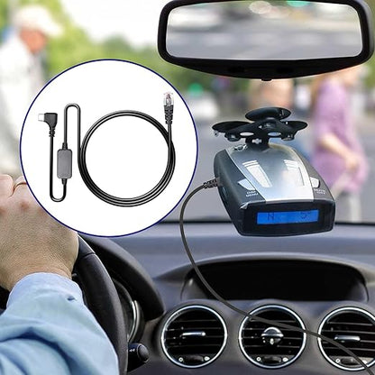 USB-C to RJ11 Plug Cable,Radar Detector Cable for Uniden R1 R3 R7 Escort MAX360 MAX 360c IX IXc Beltronics Cobra Passport 9500i Radenso XP etc(4.92FT)