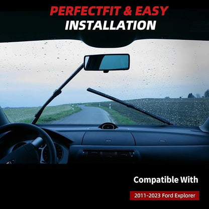 OTUAYAUTO Premium Windshield Wiper Blades - Replacement for Ford Explorer 2011-2023 - Precision Fit, All-Weather Performance, Front and Rear Wiper Blades, Pinch Tab - 26"+22"+11" (Pack of 3)