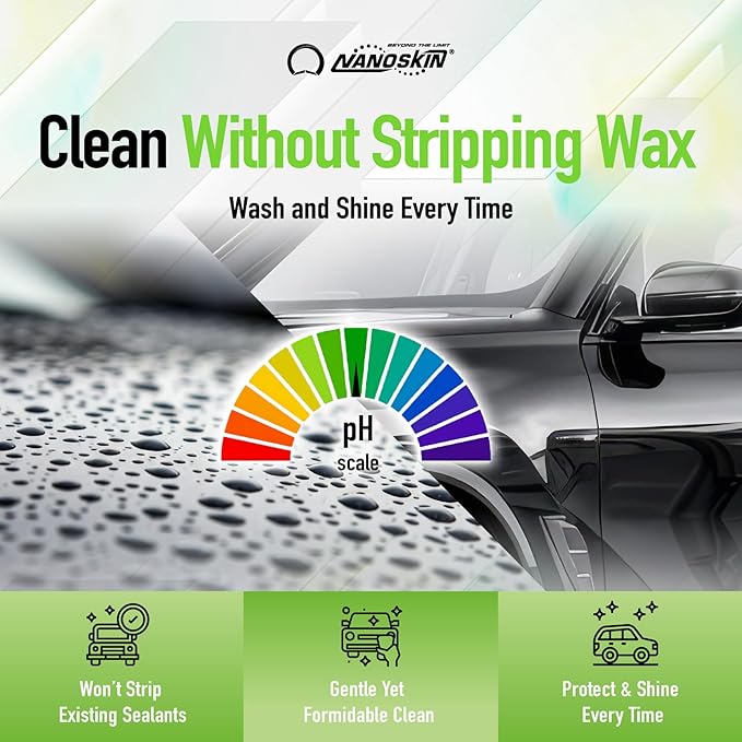 Nanoskin BUBBLE BATH Foaming Car Wash Shampoo 30 Gallons - Works with Foam Cannon, Gun, Bucket Washes, Car Soap for Pressure Washer | For Car, Truck, Motorcycle, RV & More, Green,3840 Fl Oz(Pack of 1)