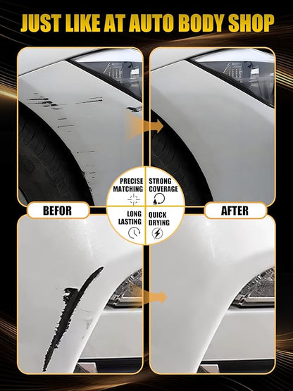 (650/9650) Calcite/Cirrus White Touch Up Paint Compatible with Mercedes-Benz, Exact Match Car Paint Pen Automotive Scratch Repair Remover Kit Quick & Easy Solution for Vehile Chips and Nicks