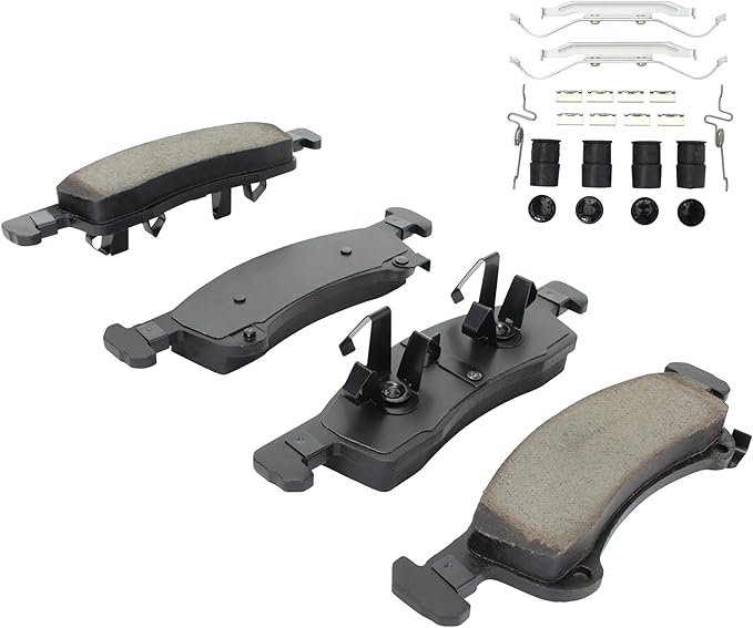 Premium Semi-Metallic Front Brake Pads (1001-0934M) Compatible with Ford Expedition 2003-2006, Lincoln Navigator 2003-2006