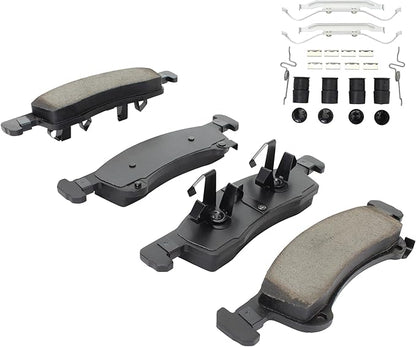 Premium Semi-Metallic Front Brake Pads (1001-0934M) Compatible with Ford Expedition 2003-2006, Lincoln Navigator 2003-2006