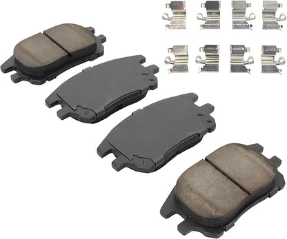 Premium Semi-Metallic Front Brake Pads (1001-0930M) Compatible with Lexus RX300 2002-2003
