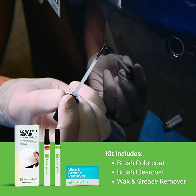 TouchUpDirect 8X8 Blueprint Compatible with Toyota Exact Match Scratch Repair Touch Up Paint - Brush Kit