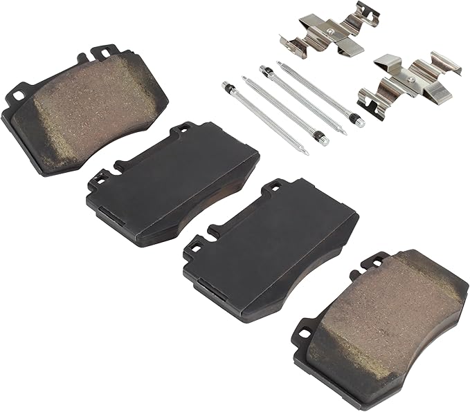 Premium Ceramic Front Brake Pads (1001-0847C) Compatible with 1999-2012 Mercedes-Benz (CL500/CL55 AMG/CL600/CLS500/CLS550/E500/E55 AMG/G500/ML430/ML500/ML55 AMG/S430/S500/S55 AMG/S600)