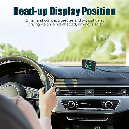 GPS Digital Speedometer for Car MPH, Universal HUD Speed Meter with LED Large Font, Plug Play for Car Truck Motor SUV Golf Cart All Vehicles (2025 New with Bracket & Charger)