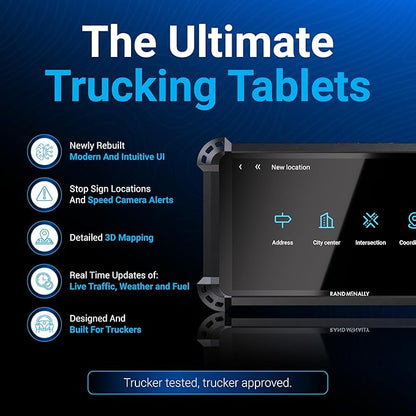 Rand McNally RANDTAB6 6-inch GPS Truck Navigator with Industry's Best Custom Trucking Routes, Rand Navigation 2.0 with 2025 Maps
