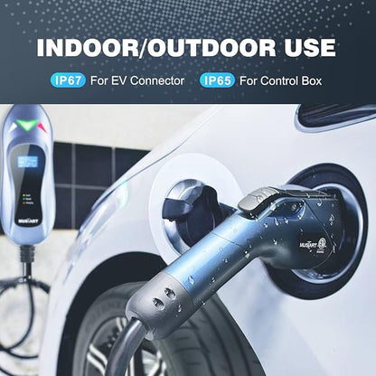 Level 2 EV Charger, 40 Amp, 240 Volt, 25ft Cable, Electric Vehicle Portable Charger Plug-in EV Charging Station with NEMA 14-50P, ETL Certificated
