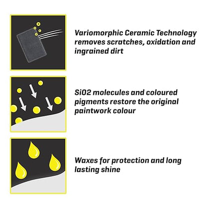 T-Cut Yellow Scratch Remover Color Fast Paintwork Restorer Car Polish - 17 Fl Oz 13 Colours Available