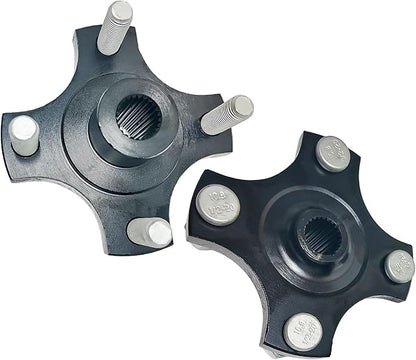 LOSTAR Rear Wheel Hub Flange Plate with Nuts Compatible with 2008-Up EZGO RXV Gas & Electric Golf Cart, 2 PCS Driver and Passenger Side Axle Hub Assembly Replaces 604112