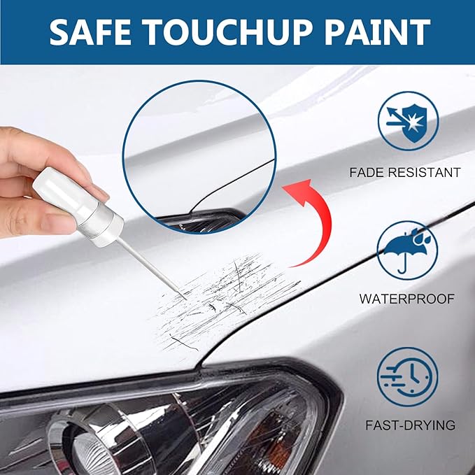 Blizzard Pearl Tricoat(070) Touch Up Paint for Toyota-Exact Match 2 in 1 touchup Paint Pen for Chips and Nicks Repair Car Paint Scratch Repair Kit