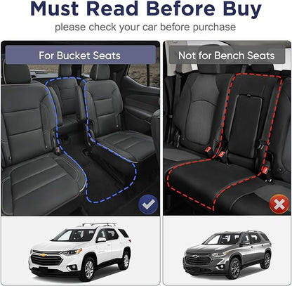 for 2018-2023 Chevy Traverse Floor Mats & Cargo Liner only for 7 Seats, for 2018 2019 2020 2021 2022 2023 Chevy Traverse Accessories All Weather Bucket Seats (Fit 2024 Traverse Limited)