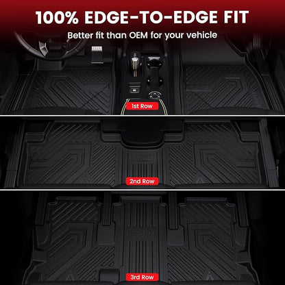 LASFIT Floor Mats & Cargo Mat Fit for Mazda CX-30 2025-2020 Custom Fit TPE All Weather Car Mats 2025 2024 2023 2022 2021 2020 Floor Liners & Trunk Mat Full Set Accessories for Mazda CX30, Black