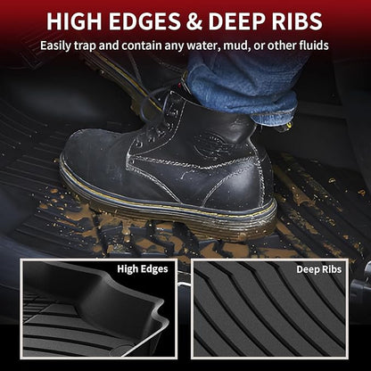 LASFIT Floor Mats & Cargo Mat for Mercedes Benz GLE SUV 2020-2026 350/450 / 450e / 580/53 AMG / 63 AMG S (Fit 5 Seats, Not Fit Coupe), All Weather TPE Car Mats for GLE Floor Liners & Trunk Mat