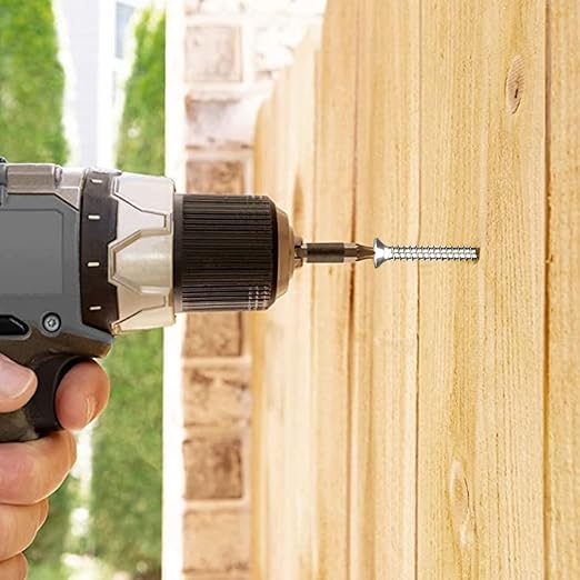 #7 x 1-3/4" Wood Screw 100Pcs 18-8 (304) Stainless Steel Screws Flat Head Phillips Fast Self Tapping Drywall Screws by SG TZH