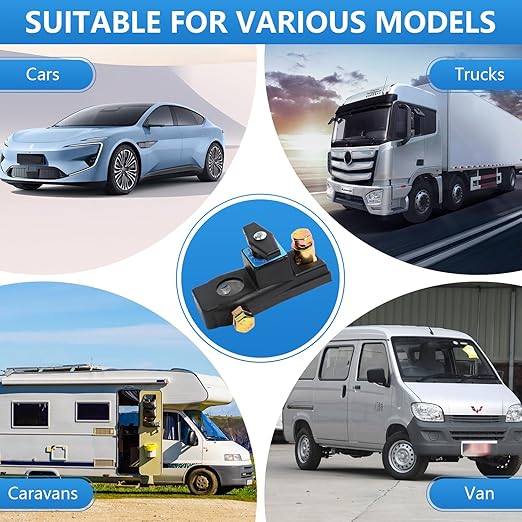 Battery Disconnect Switch, Heavy Duty Battery Shut Off Switch, High Current Master Battery Power Cut Isolator Kill Switch, Smart Battery Kill Switch for Car, RV and Boat