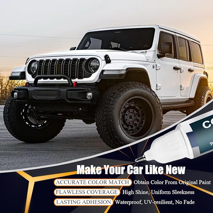 PGG Sarge Green Touch Up Paint for Jeep, Car Paint Pen Scratch Repair Two-In-One Touch Up Paint, Premium Car Scratch Remover for Deep Scratches