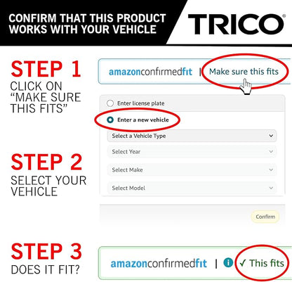 TRICO Gold™ (18-2020) 20 & 20 Inch Pack of 2 Automotive Replacement Windshield Wiper Blades for My Car Premium All Weather Beam Blade for Select Vehicle Models