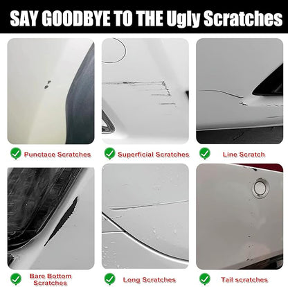 Car Touch Up Paint(Ivory White Tri-Coat Pearl-Coat(PWD/JWD)) for Dodge Ram, Car Paint Scratch Repair Kit, Quick & Easy Solution to Repair, 2 in 1 Scratch Remover Pen with 2PCS Disposable Micro Applicators