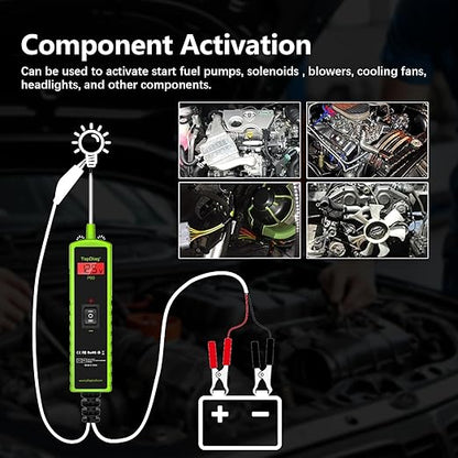 12 Volt Test Light Automotive, Power Circuit Probe Kit, 6V - 24V Car Fuse Tester, Voltage Tester 0.3v-70v, AC DC Outlet Tester, Automotive Short Circuit Finder, P60