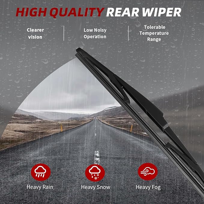OTUAYAUTO Premium Windshield Wiper Blades - Replacement for Hyundai Tucson 16-20, Mazda CX7 07-12 - Precision Fit, All-Weather Performance, Front and Rear Wiper Blades, U Hook - 26"+16"+14" (Pack 3)