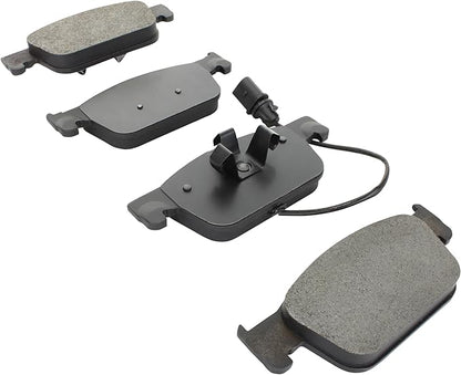 Premium Semi-Metallic Front Brake Pads (1001-1953M) Compatible with Audi A4 2018-2020, Audi A4 Quattro 2019-2024, Audi A5 Sportback 2021-2024